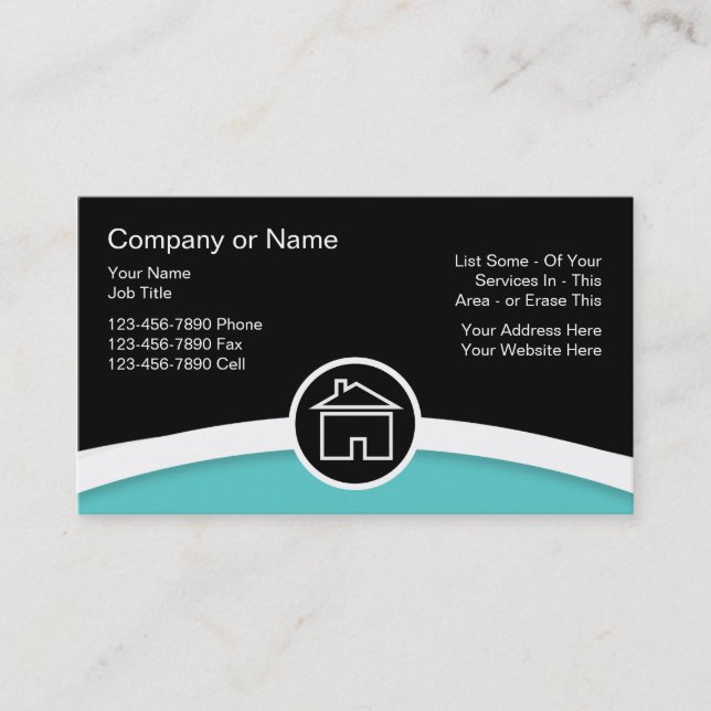 Powerful Real Estate Business Cards (Front)