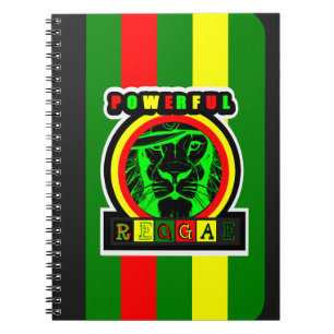 Powerful Reggae spiral notebook