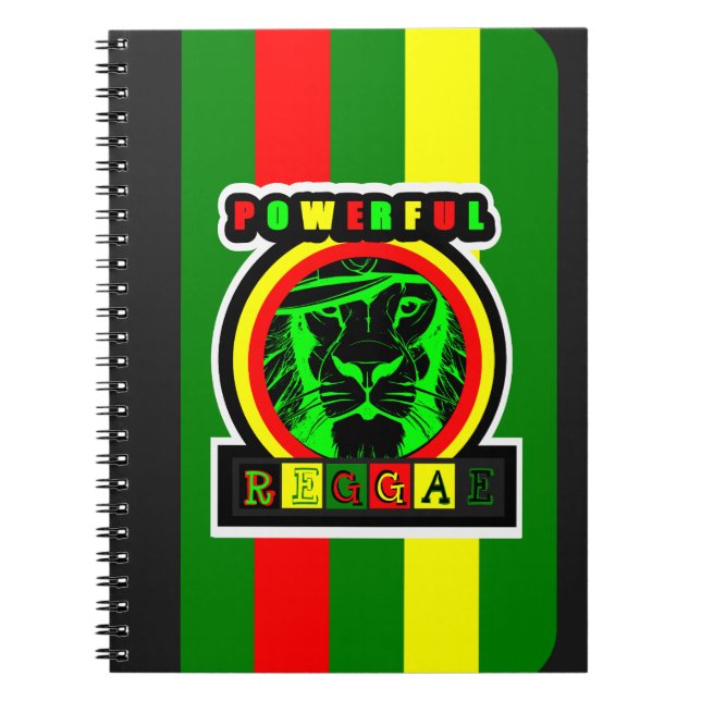 Powerful Reggae spiral notebook (Front)