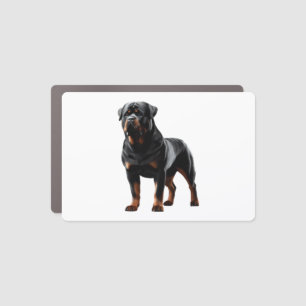Powerful Rottweiler Stance – Bold Full-Body Dog Car Magnet