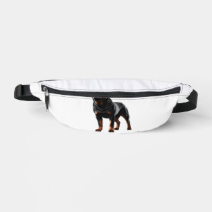 Powerful Rottweiler Stance � Bold Full-Body Dog Fanny Pack