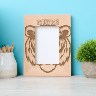 Powerful Savage Tiger Picture Frame Decor