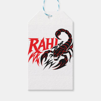 Powerful Scorpion Design on a Gift Tag