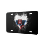 Powerful Slovakia License Plate
