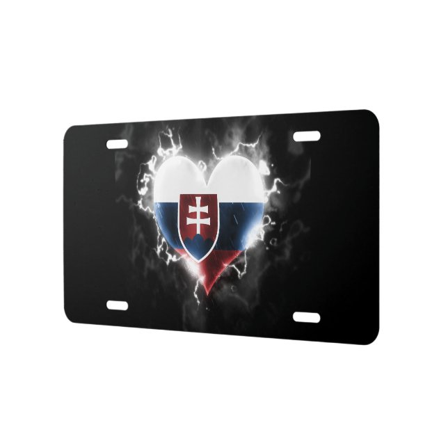 Powerful Slovakia License Plate (Left)