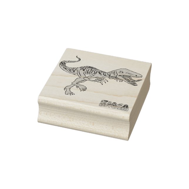 Powerful Sneaky Fearless Raptor Seal Rubber Stamp (Stamp)