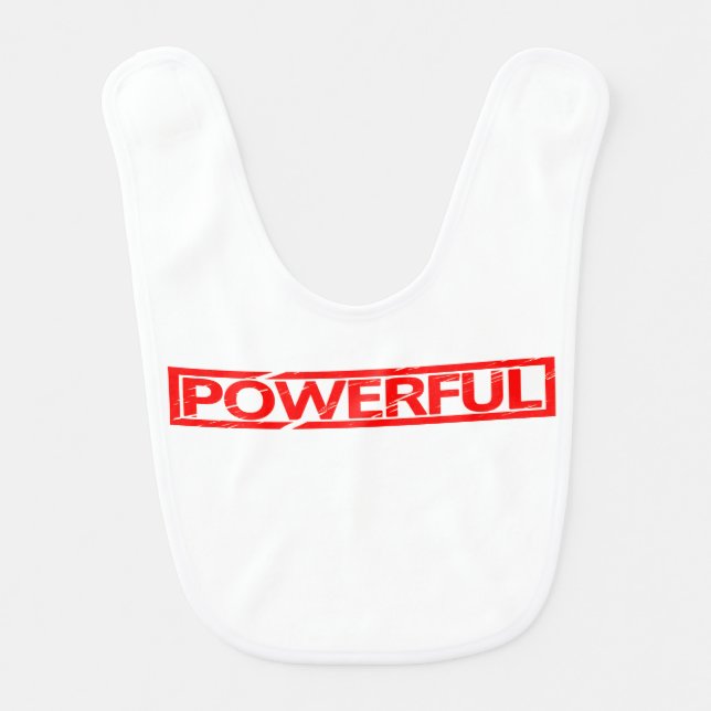 Powerful Stamp Baby Bib (Front)