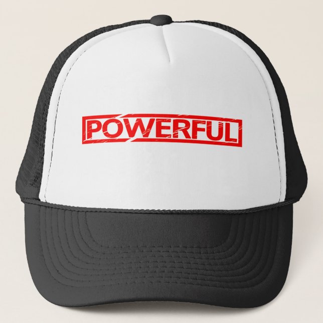 Powerful Stamp Trucker Hat (Front)