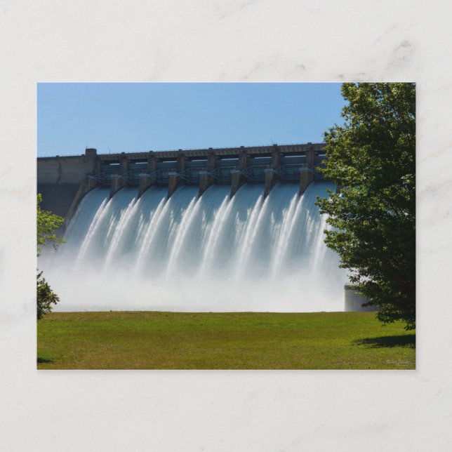 Powerful Table Rock Dam Postcard (Front)