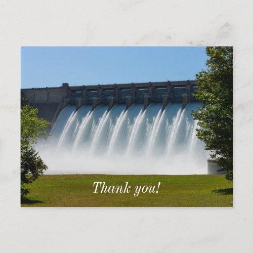 Powerful Table Rock Dam Postcard