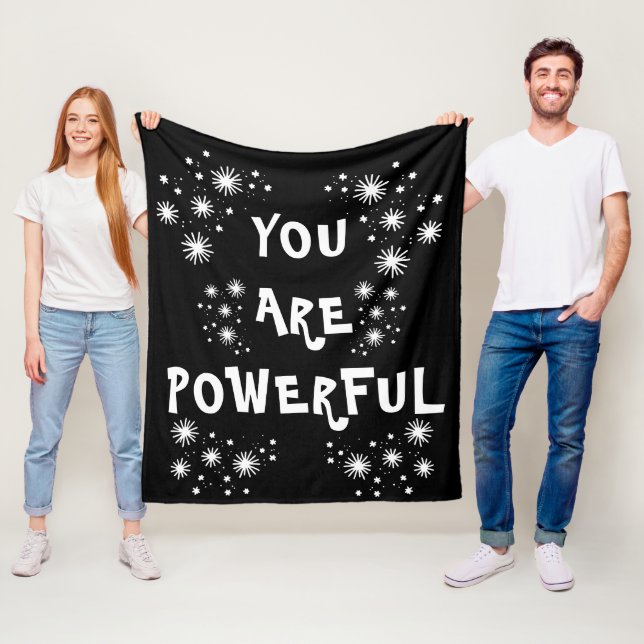 "POWERFUL" Throw Blanket (In Situ)