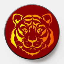 Powerful Tiger Face Golden Image