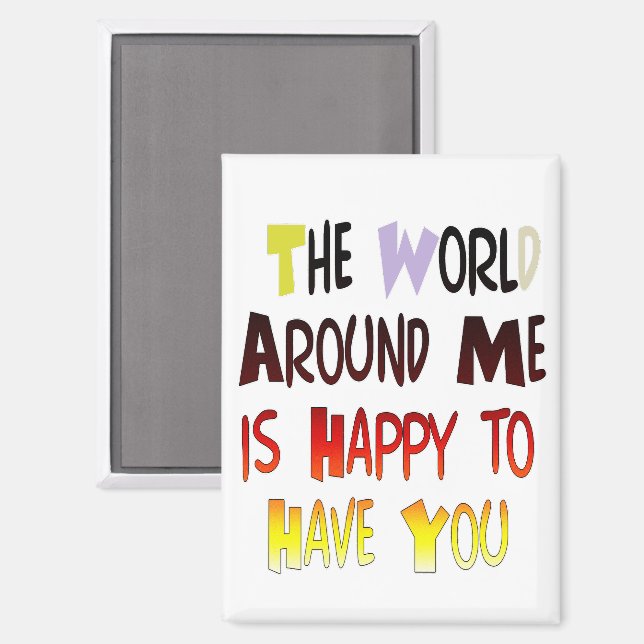 Powerful Welcome Message: A Motivational Quote Magnet (Front/Back)