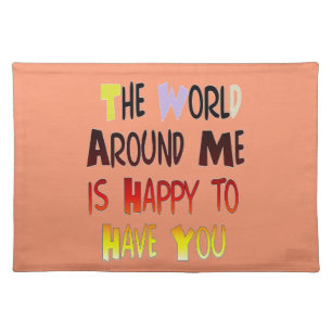 Powerful Welcome Message: A Motivational Quote Placemat