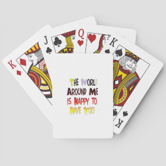 Powerful Welcome Message: A Motivational Quote Poker Cards