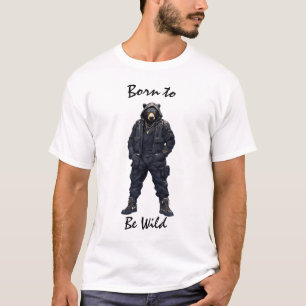 Powerful Wild Tactical Bear T-Shirt