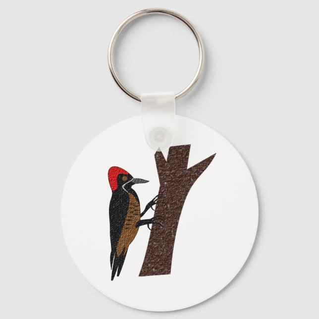 Powerful Woodpecker Keychain (Front)