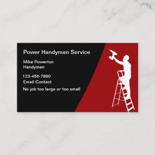Powerful Yet Simple Handyman Business Cards