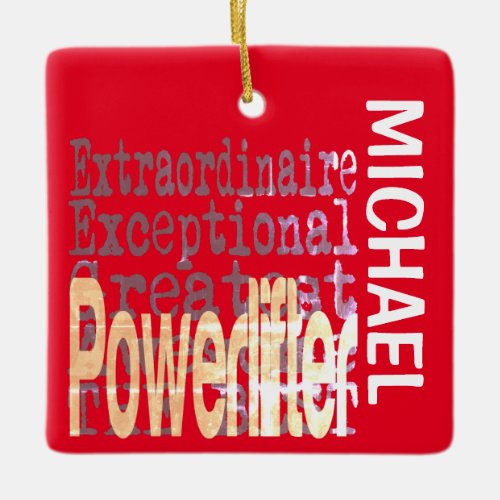 Powerlifter Extraordinaire CUSTOM Ceramic Ornament