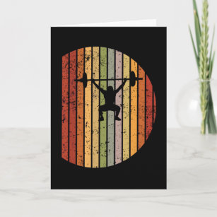 Birthday Card Weight Lifting Gym Rat Crossfit Fitness and 