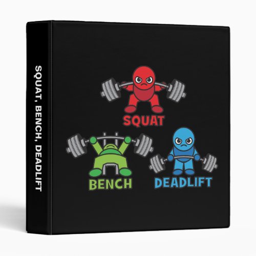 Powerlifting Kawaii _ Squat Bench Press Deadlift Binder