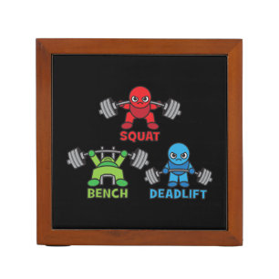 Powerlifting Kawaii - Squat, Bench Press, Deadlift Desk Organizer
