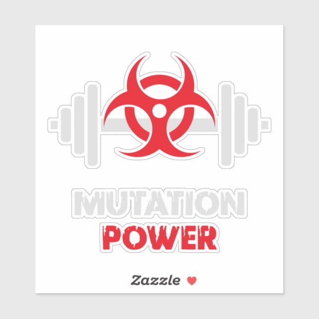 Powerlifting Mutation Strength Sticker (Sheet)