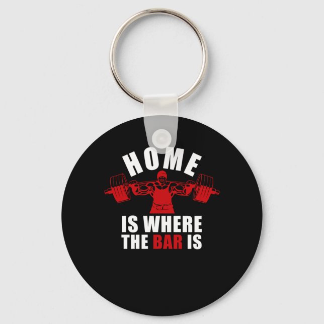 Powerlifting Powerlifter Keychain (Front)