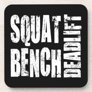 Powerlifting - Squat, Bench, Deadlift Drink Coaster