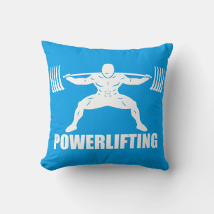 Powerlifting Squat Motivational Throw Pillow