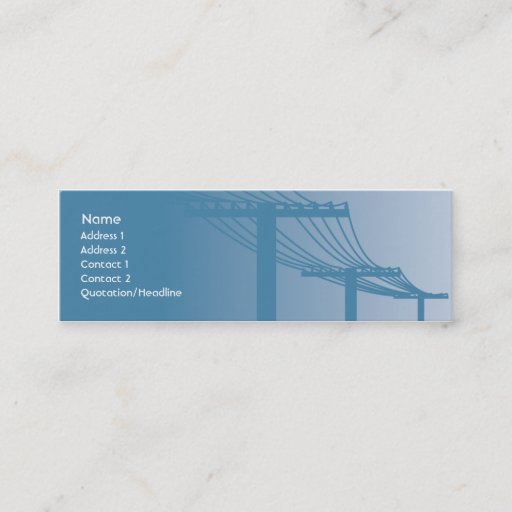 Customizable Powerlines - Skinny Business Card Templates