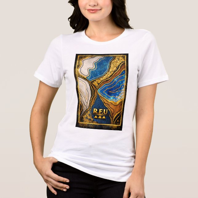 PowerOf3Brand Abstract Street Art T-Shirt Tri-Blend Shirt (Front)