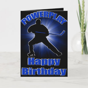 Powerplay Hockey Birthday Card