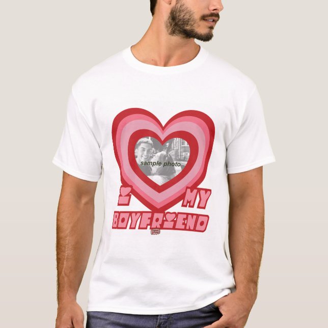 PowerPuff Dingus Heart- BOYFRIEND T-Shirt (Front)