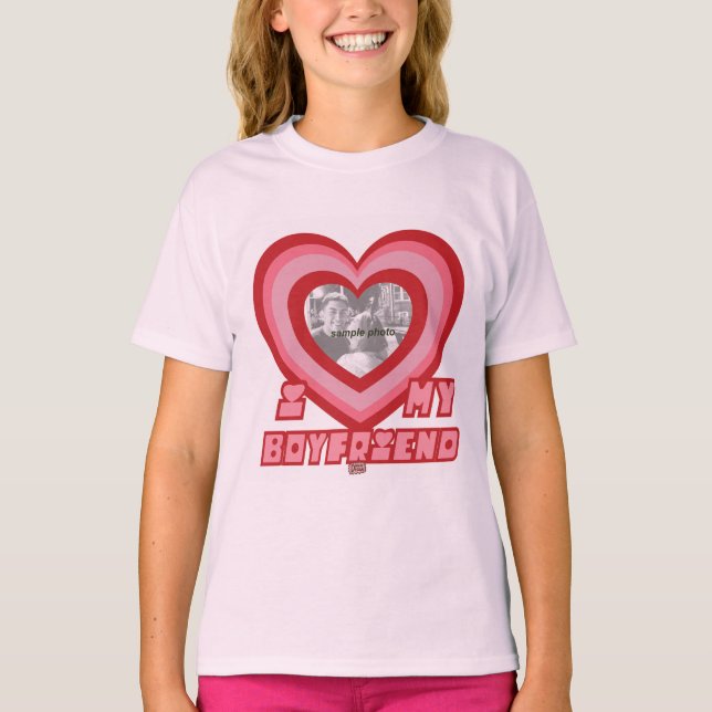 PowerPuff Dingus Heart- BOYFRIEND T-Shirt (Front)