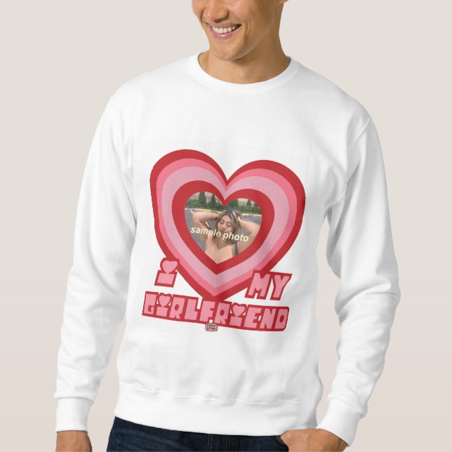 PowerPuff Dingus Heart- GIRLFRIEND Sweatshirt (Front)