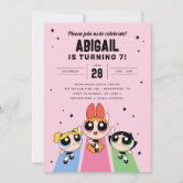Powerpuff Girls Birthday - Blue Invitation