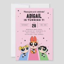 Powerpuff Girls Birthday - Pink Invitation