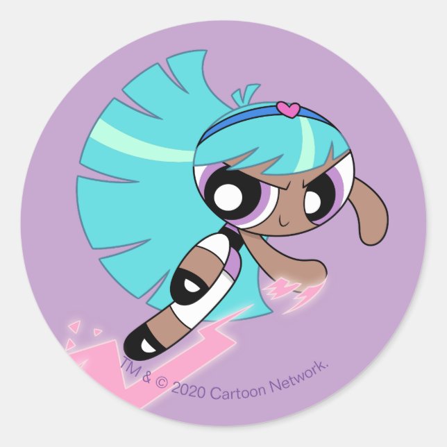 Powerpuff Girls Bliss Classic Round Sticker (Front)