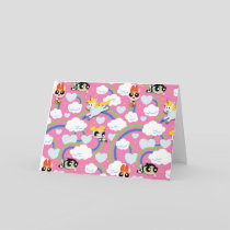 Powerpuff Girls & Donny Rainbow Pattern Card