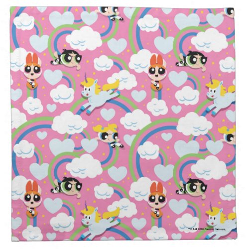 Powerpuff Girls  Donny Rainbow Pattern Cloth Napkin