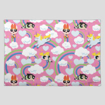 Powerpuff Girls & Donny Rainbow Pattern Cloth Placemat