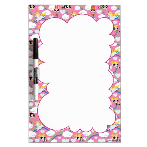 Powerpuff Girls  Donny Rainbow Pattern Dry Erase Board
