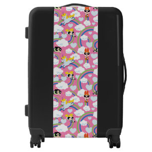 Powerpuff Girls & Donny Rainbow Pattern Luggage