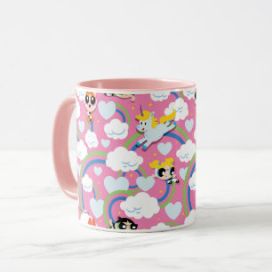 Powerpuff Girls & Donny Rainbow Pattern Mug