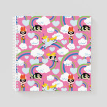 Powerpuff Girls & Donny Rainbow Pattern Notebook