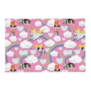 Powerpuff Girls & Donny Rainbow Pattern Placemat