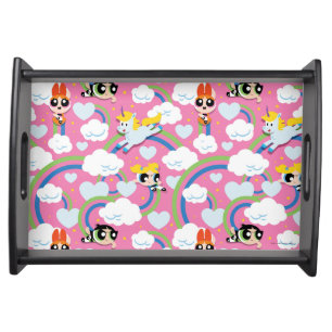 Powerpuff Girls & Donny Rainbow Pattern Serving Tray