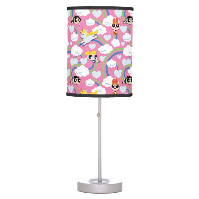 Powerpuff Girls & Donny Rainbow Pattern Table Lamp (Front)