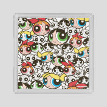 Powerpuff Girls Face Pattern Acrylic Tray